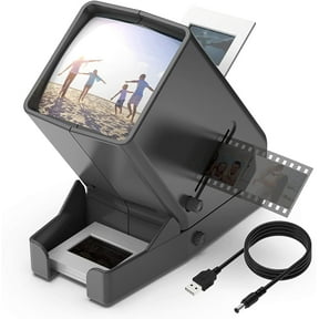 Rybozen 35mm Slide and Film Viewer, 3X Magnification Large LED Lighted Illuminated Viewing, USB Powered/Battery Operation(4AA Batteries Included)
