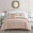 thumbnail image 1 of Rycen 5 Piece Comforter Set Pleated Embroidered Design Bedding, 1 of 8