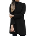 thumbnail image 1 of HWRETIE Fashion Women Wool Long Coat,Trench Warm Stylish Overcoat Outerwear for Winter Casual Office or Travel Wear, 1 of 5