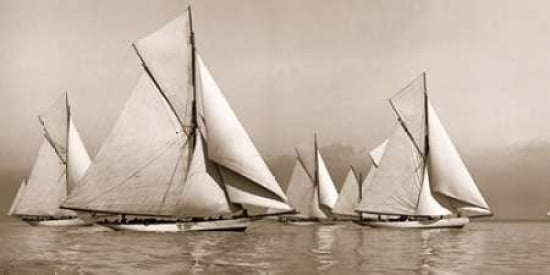 Ryde Town Cup 1903 Canvas Art - Beken of Cowes (24 x 48)