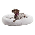 thumbnail image 1 of Ryder Faux Fur Cuddler Donut Bed, Large, Whisker Gray, 1 of 6