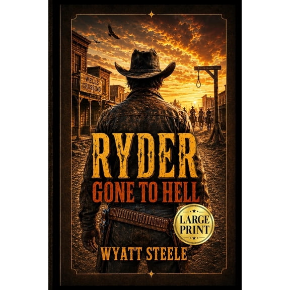 Ryder - Large Print Western Ryder - Gone to Hell - LARGE PRINT WESTERN: Classic Large Print Western Paperback, Book 1, (Paperback)