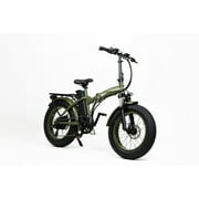 Rydy Model II 750W Green Foldable Electric Bike   Fat Tires, Long Range, All-Terrain