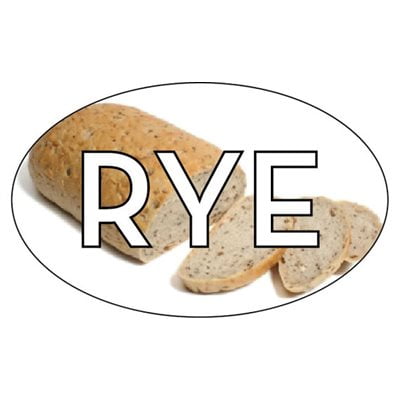 Rye Food Store Labels 1.25" x 2" 500 each per roll Great Quality Stickers Decals