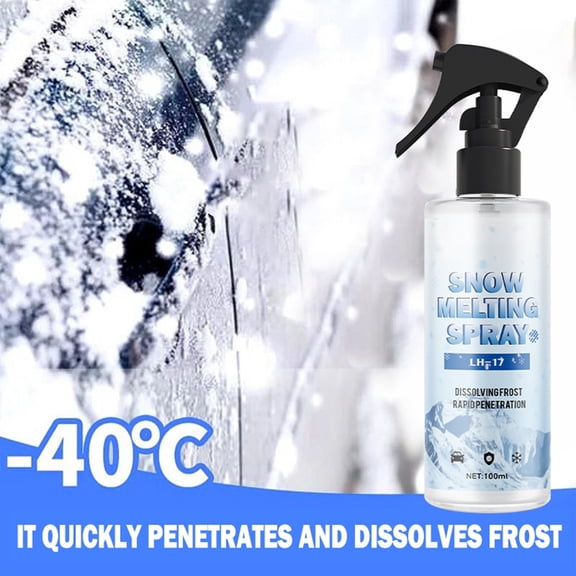 Ryekew Snow Melter & Ice Remover - Fast-Acting Defroster For Car Windshields, Freezers & Refrigerators - For Vehicle Owners, Home Appliance Users, Winter Weather Enthusiasts