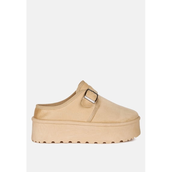 Ryeson Buckle Strap Platform Classic Slip-On