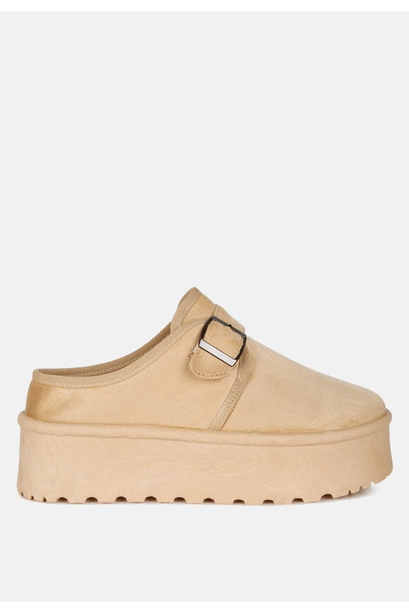 Ryeson Buckle Strap Platform Classic Slip-On