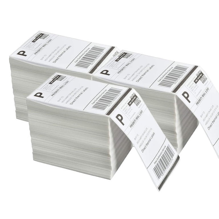 Thermal Labels 4x6 Rolo Label Printer 1000 4 X 6 Fanfold Direct Thermal ...