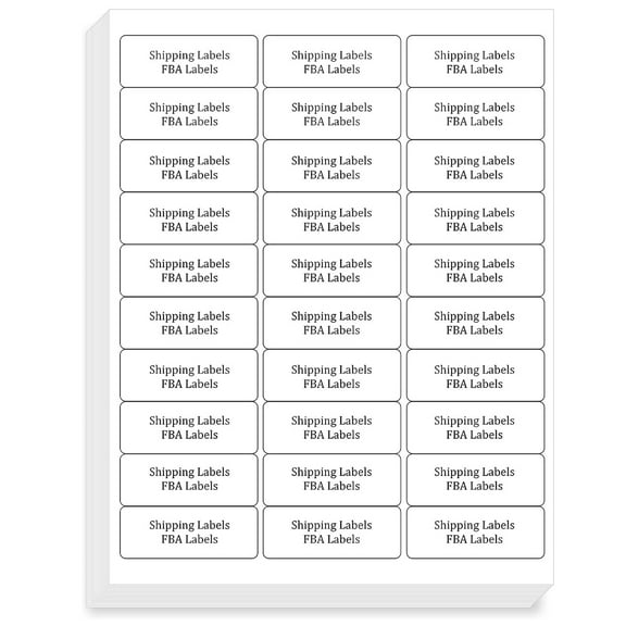 RyhamPaper Shipping Address Labels 1" x 2 5/8", 30 per Page Stickers Labels for Laser/Inkjet Printer, Pack of 3000 Labels