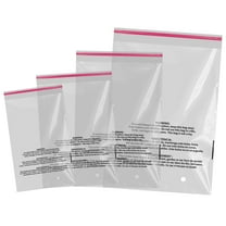 Ryhampaper 100 Pack 6" x 9" Self Sealing Clear Plastic Poly Bags with Suffocation Warning Bag for Apparel Clothes Packaging Shipping