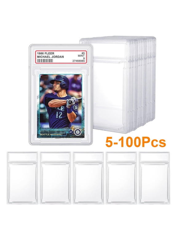 20 Pack 35 Pt. Empty Graded Card Holder PSA Style Slab for Trading Sports Cards Protector Case Clear