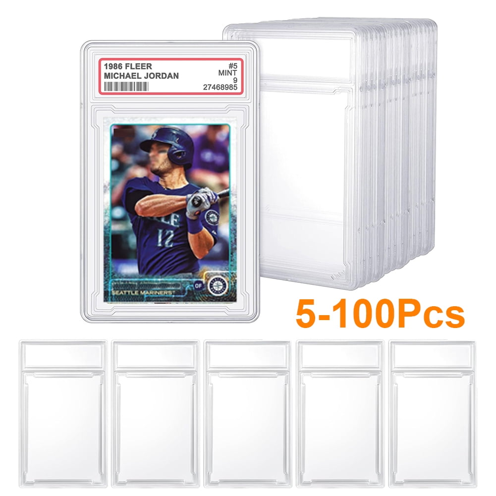 Ryhampaper 10 Pack 35 Pt. Empty Graded Card Holder PSA Style Slab for Trading Sports Cards Protector Case Clear - Walmart.com Ryhampaper 10 Pack 35 Pt. Empty Graded Card Holder PSA Style Slab for Trading Sports Cards Protector Case Clear - Walmart.com