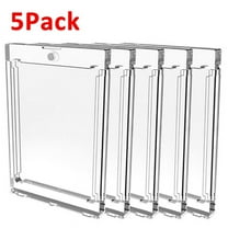 Ryhampaper 5Pack Clear Magnetic Trading Sports Card Holders 35pt One-Touch Hard Protector Sleeves