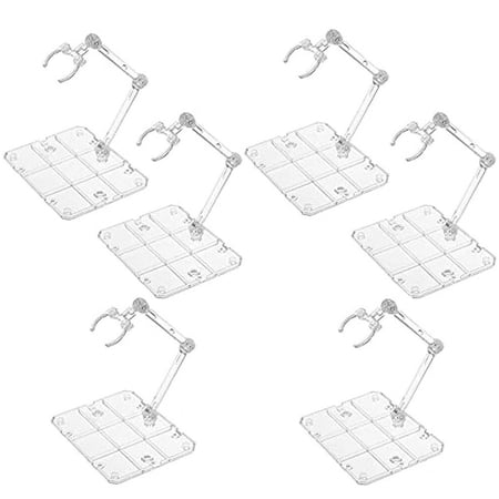 Ryhampaper 6 PCS HG144 Adjustable Action Figure Display Holder Base Doll Model Support Stand