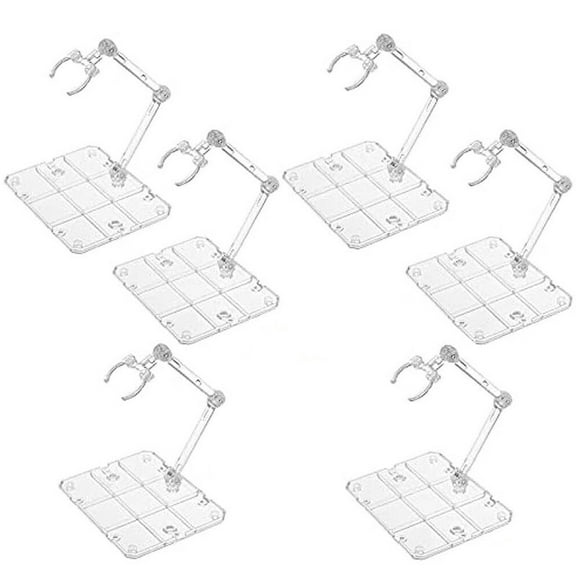 Ryhampaper 6 PCS HG144 Adjustable Action Figure Display Holder Base Doll Model Support Stand