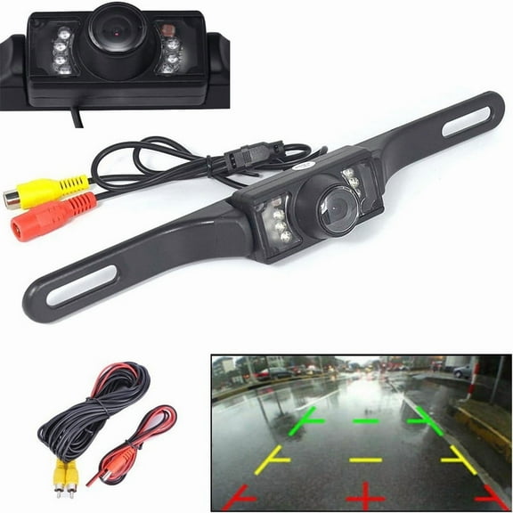 Ryhampaper 7 LED CMOS Car Rear View Backup Parking Reverse Camera Back HD Vision Waterproof