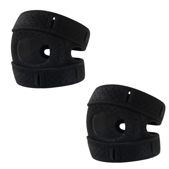 Ryhampaper Knee Brace for Women and Men, Adjustable Knee Brace Support Neoprene Patella Stabilizing Compression Straps for Meniscus Tear Arthritis Pain Injury Running Blakc M 2PCS