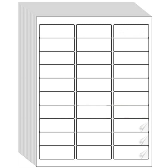 Ryhampaper Mailing Address Labels, 1" x 2 5/8", 30 Labels per Sheet, Pack of 15000 Labels