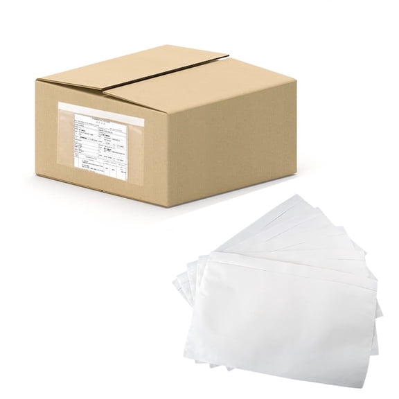 Ryhampaper Packing List Envelopes, Shipping Label Pouches/Sleeves, 6" x 9", Clear (500 Pack)