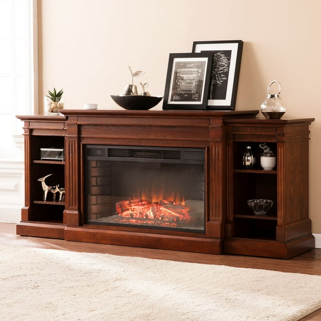 Ryhorn Low Profile Electric Fireplace, Espresso