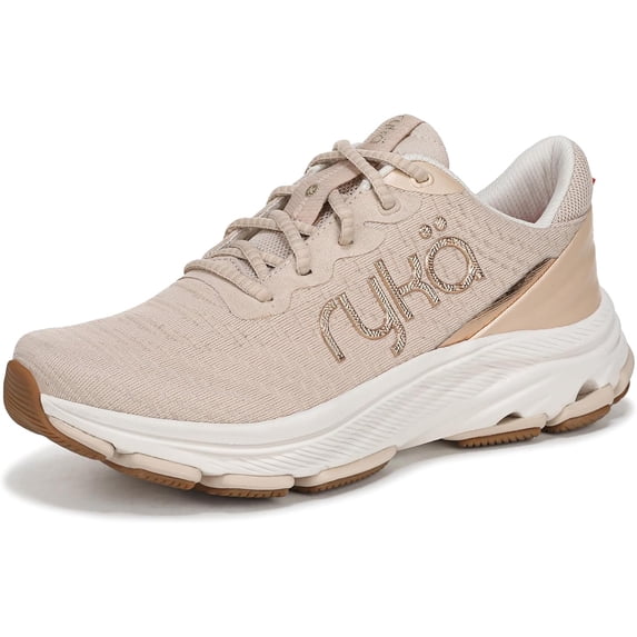 Ryka Women's Devotion X Max Rs Walking Sneaker Beige Metallic 9W