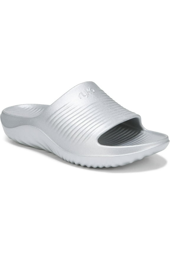Women's Echo Recovery Slide Sandal Silver 9M