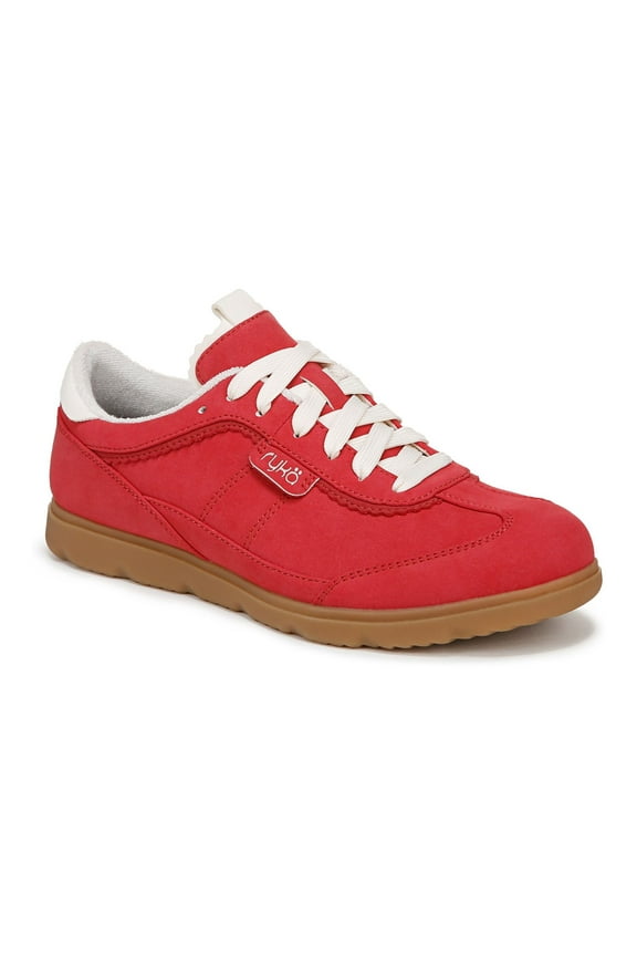 Effortless Women's Fashion Sneakers Red Salsa Size 8.5 M