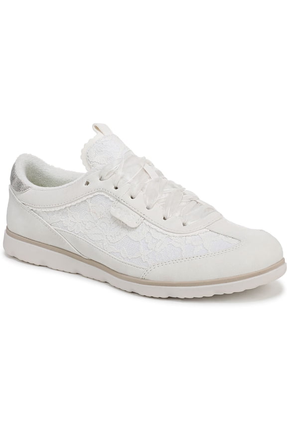 Effortless Women's Fashion Sneakers White Lace Size 7 M
