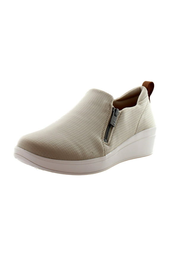 Women's Luminous Side Zip Slip-On Sneakers French Beige 6M