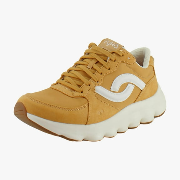 Ryka Podflow Retro Women's Athletic Yellow Oak Mesh Fabric Size 9 M