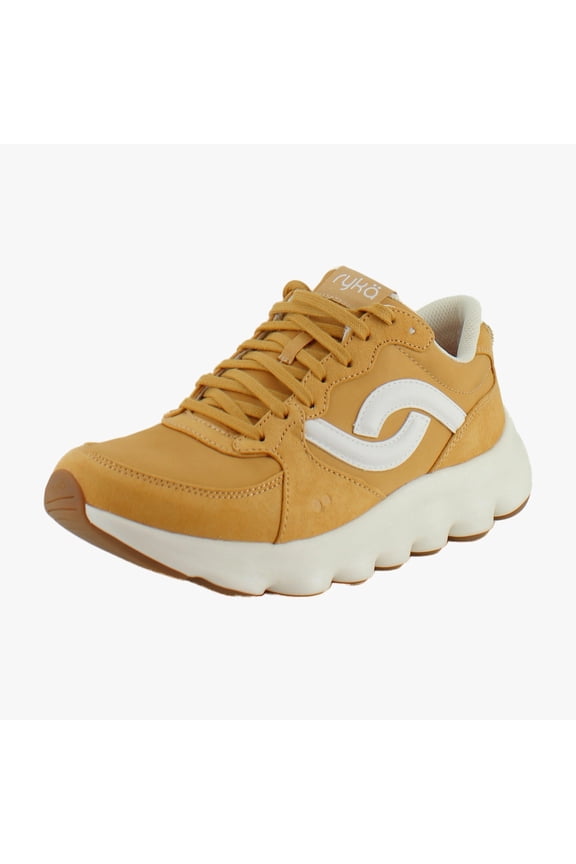 Podflow Retro Women's Athletic Yellow Oak Mesh Fabric Size 9 M