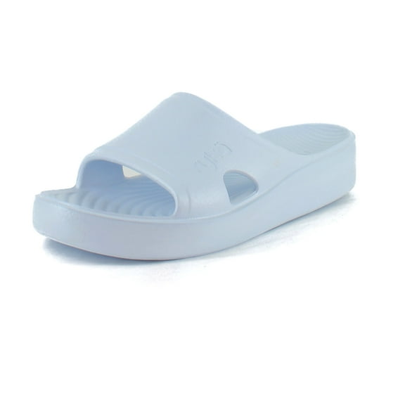 Ryka Women's Soothe Slide Sandal Light Blue Pearl 9M