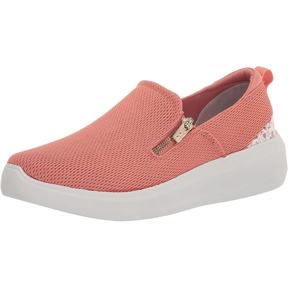 Ryka Women's Ally Slip-On Sneaker Clay Pink Floral 8.5M