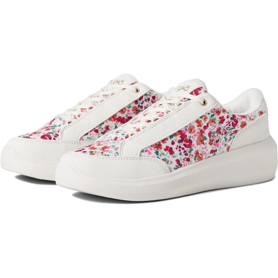 Ryka Women's Astrid Lace Up Sneakers White Floral 10W