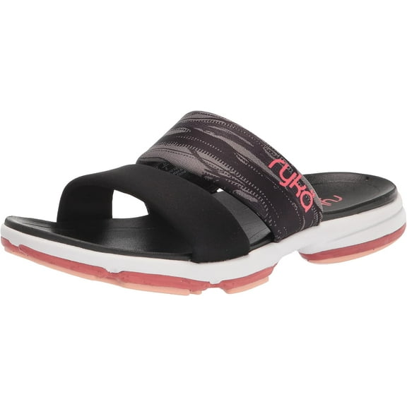 Ryka Women's Diva Slide Sandals Black 8.5W