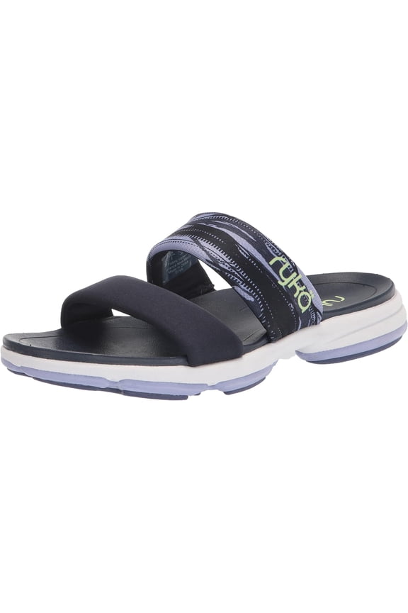 Women's Diva Slide Sandals Navy Blue 9.5W