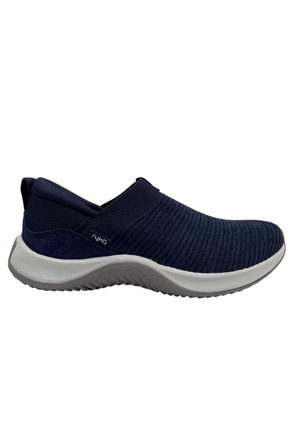 Women's Encore Knit Plus Athletic Casual Shoes Size 7.5 Blue Slip-on Style