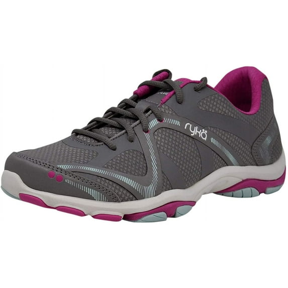 Ryka Women's Influence Cross Training Shoe, Frost Grey/Rose/Pale Aqua 7 W US