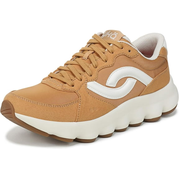 Ryka Women's Podflow Retro Yellow Oak Mesh Walking Sneaker 6M