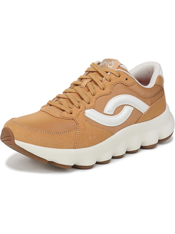 Women's Podflow Retro Walking Sneaker Yellow Oak 6M