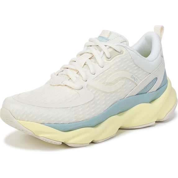 Ryka Women's Rezorb Max Lace Up Walking Sneaker Egret White 10W
