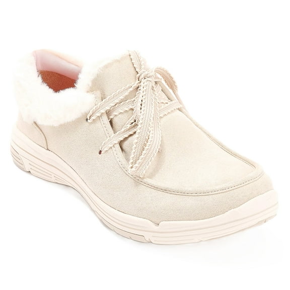 Ryka Women's Taupe Fabric Avid Lace-Up Cozy Ankle Boots 7.5M