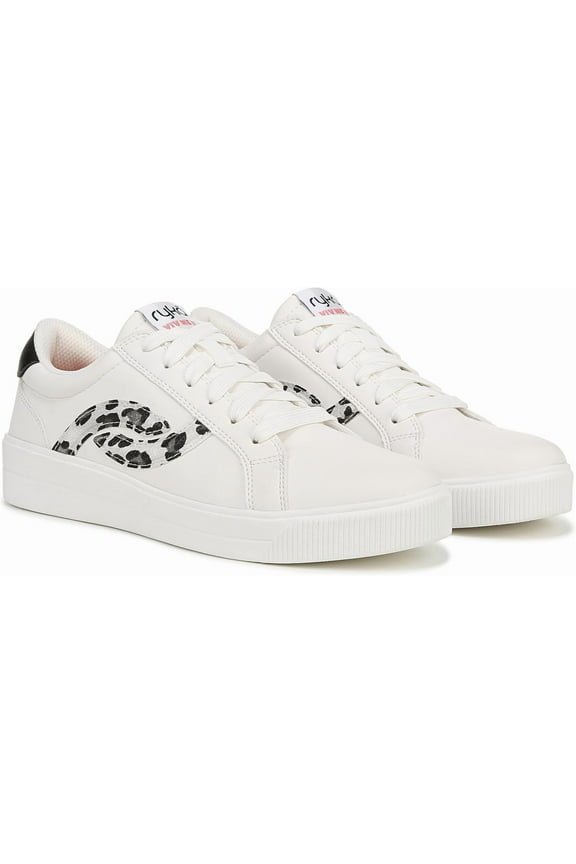 Women's Viv Next Lace Up Sneaker White Leopard 5M