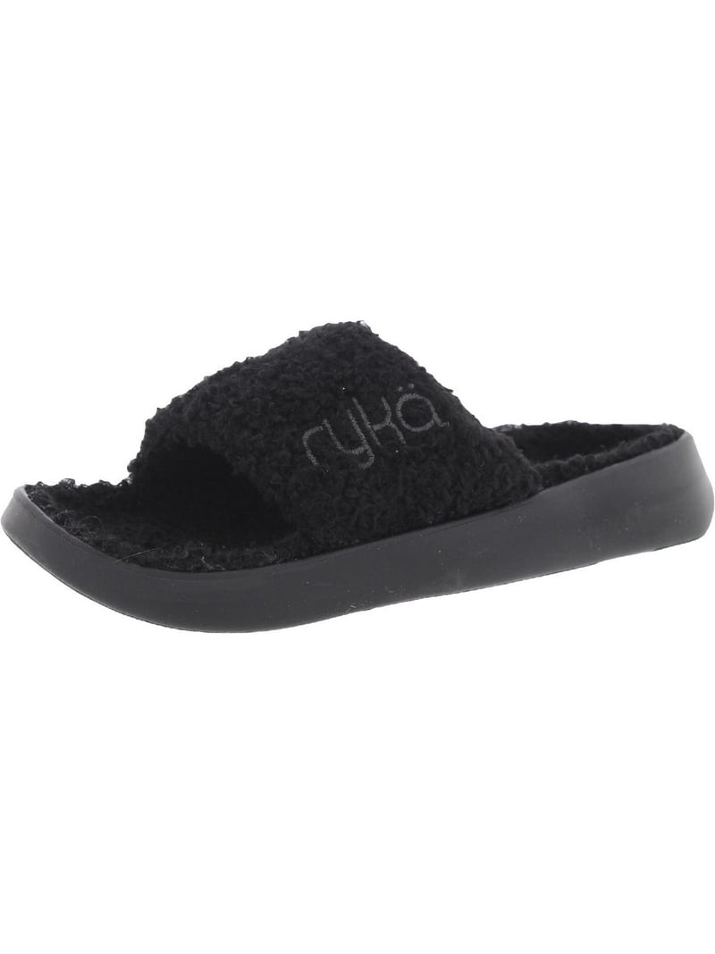 Ryka Womens Aimi Cozy Black Slippers Size 5 - Walmart.com display picture 1