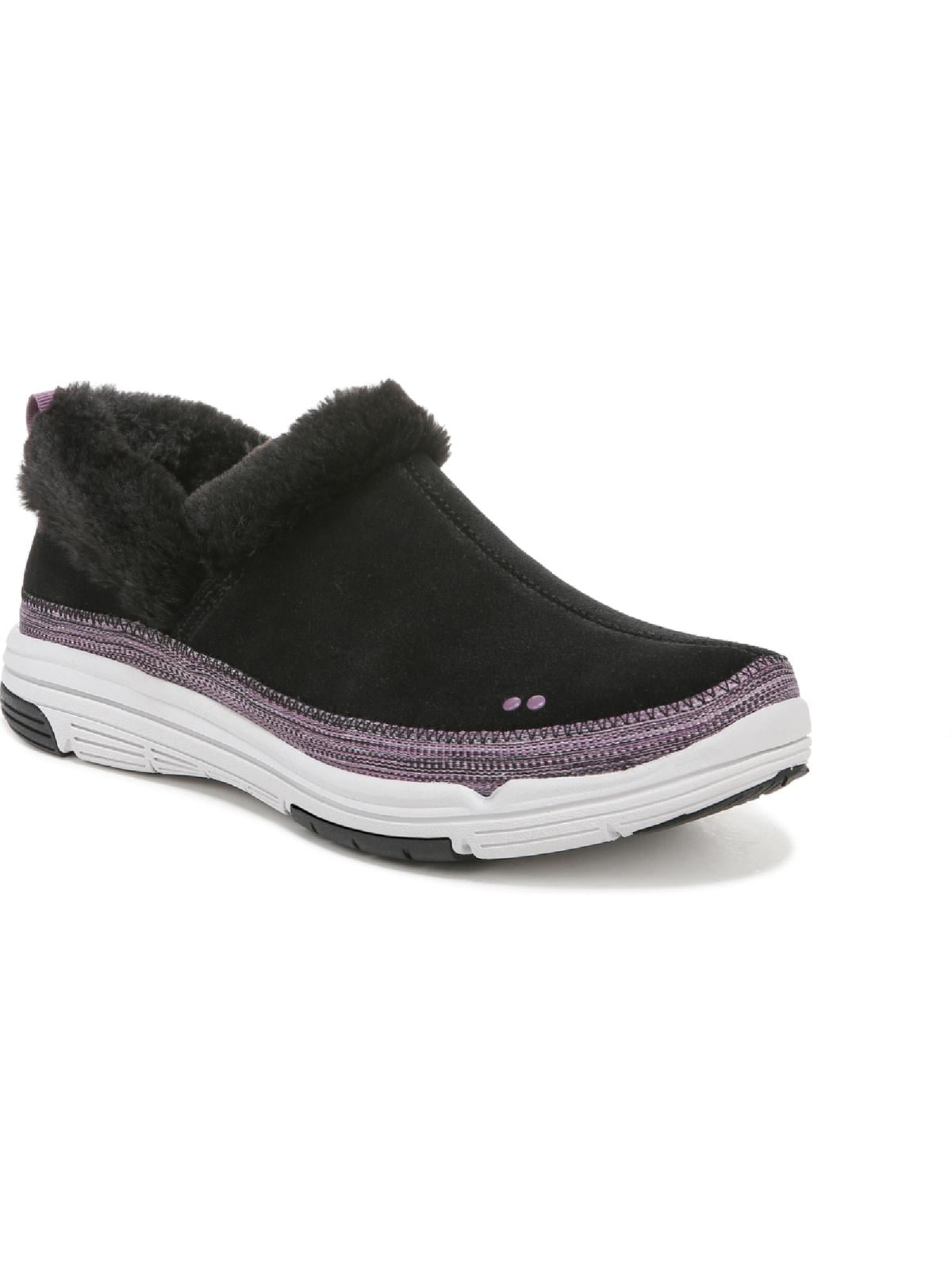 Ryka Womens Awaken Suede Faux Fur Slip On Sneakers Walmart