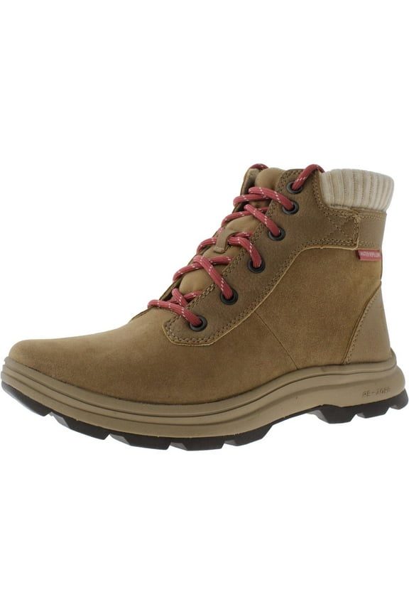 Womens Brunswick Water Resistant Round Toe Combat & Lace-up Boots