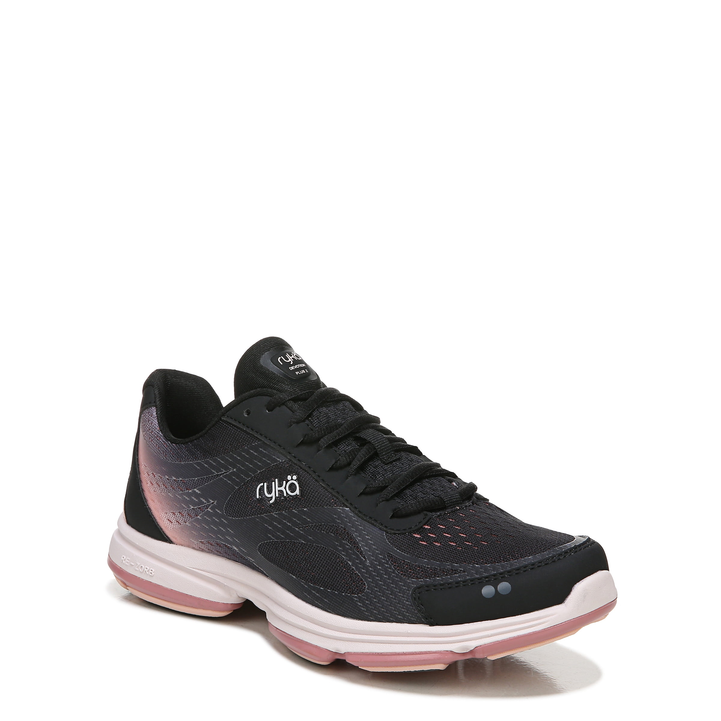 Ryka Womens Devotion Plus 2 Walking Shoe Black Rose Synthetic 7 W