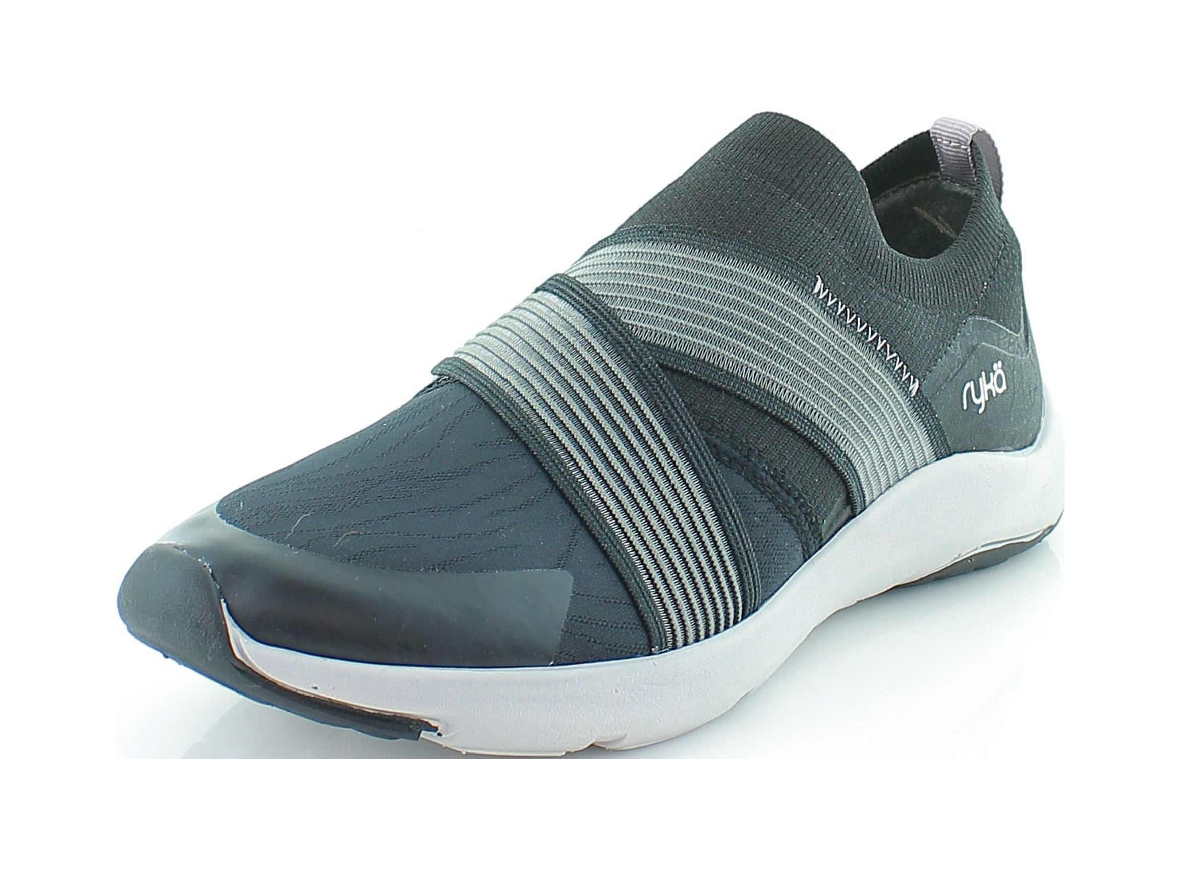 Ryka Womens Empower Slip On Sneakers Black Swirl 7.5W