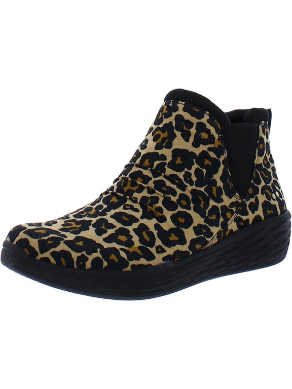 Womens Niah Animal Print Chelsea Boots Size 7