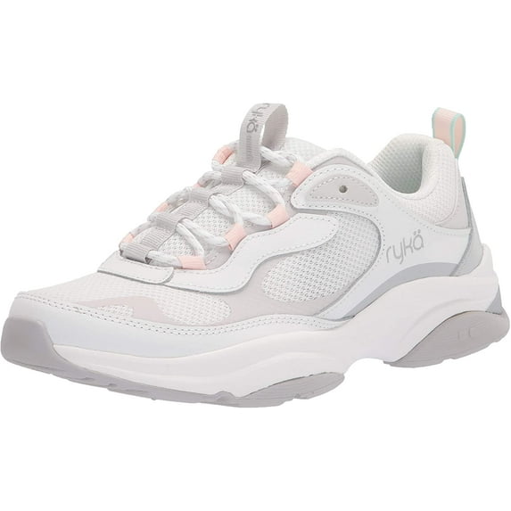 Ryka Womens Noriko Walking Shoe 7.5 Wide Brilliant White